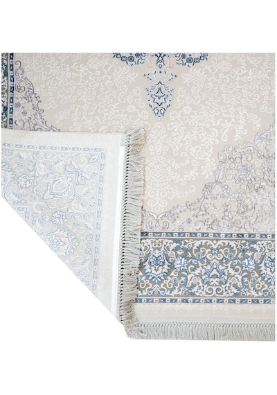 Artemis Halı Dream 09705a Gri Mavi Klasik Bambu Halı