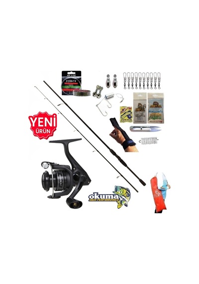 Okuma Revenger Rv-4000a 210cm 20-40gr Double Black Kıyı Spin Olta Takımı Seti