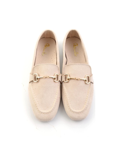 Bambi Bej Kadın Loafer Ayakkabı K01671057872 Bej