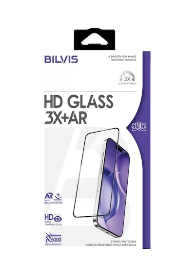 Apple İphone 16 Pro Max Bilvis 3x Ar Hd Cam Ekran Koruyucu - Siyah