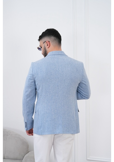 Dupont Classics Dupont Slim Fit Sivri Yaka 6 Drop Çift Yırtmaç Keten Blazer Ceket - Nefes Alabilen Hafif Erkek Ceket Mavi Dupont Classics Dupont Slim Fit Sivri Yaka 6 Drop Çift Yırtmaç Keten Blazer Ceket - Nefes Alabilen Hafif Erkek Ceket Mavi