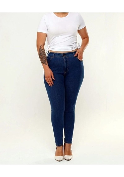 2039 Kadın Likralı Slim Fit Büyük Beden Jeans Kot Denim Pantolon Koyu Mavi 2039 Kadın Likralı Slim Fit Büyük Beden Jeans Kot Denim Pantolon Koyu Mavi
