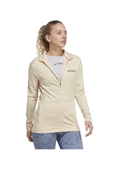 Adidas W Mt Full Z Fle Kadın Outdoor Ceketi Hz1369 Bej 001