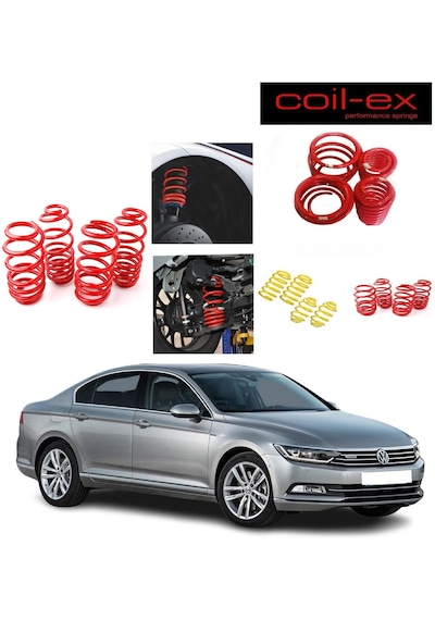 Vw Passat B8 2014-2019 Benzin Uyumlu Coil-ex 4.5 Cm Spor Yay