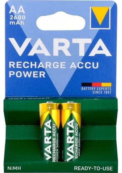 Varta Nı-mh 1.2 Volt 2600 Mah R2u Aa Şarjlı 2'li Kalem Pil
