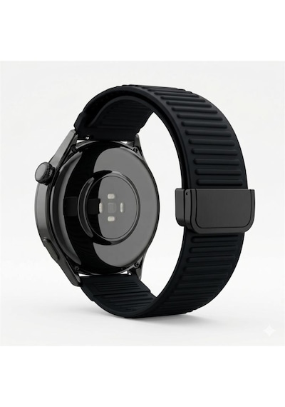 Huawei Watch Gt 6/5/4/3/2 Pro 46mm Ultimate Se Elite Kordon Magnetli Çizgili Ayarlanır Silikon Band Str-85