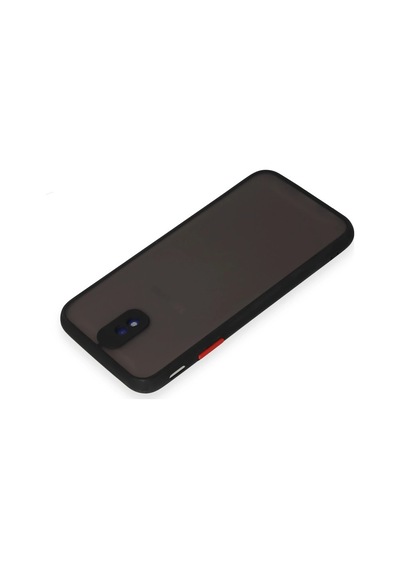 Csmtex 6 Newface Samsung Uyumlu Galaxy J7 Pro / J730 Kılıf Montreal Silikon Kapak - Siyah
