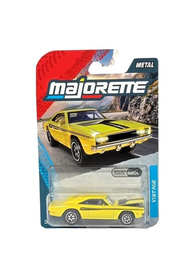 Vintage Metal Diecast Dodge Charger Açık Bej