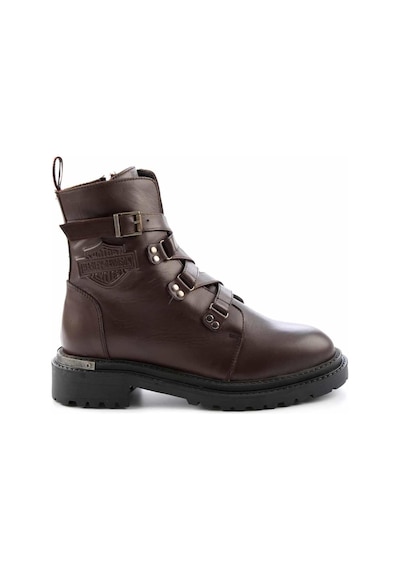 Harley Davidson Dark Brown Hakiki Deri Kadın Bot & Bootie Hd0777003003 Dark Brown