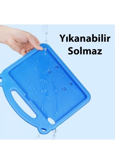 Coofbe Panda Desenli Standlı Zırhlı Apple Uyumlu iPad  10.2 2022 Kılıf Yıkanabilir Kalem Yerli