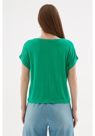 Fashion Friends Fashıon Frıends Kadın Bisiklet Yaka Bluz 25y0519k1 Ekru