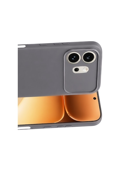 Honor 600 Uyumlu Kılıf Esnek Premium Yumuşak Silikon Telefon Kılıfı Kapak Gri