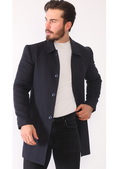Plt8364 Dewberry Erkek Palto-Lacivert