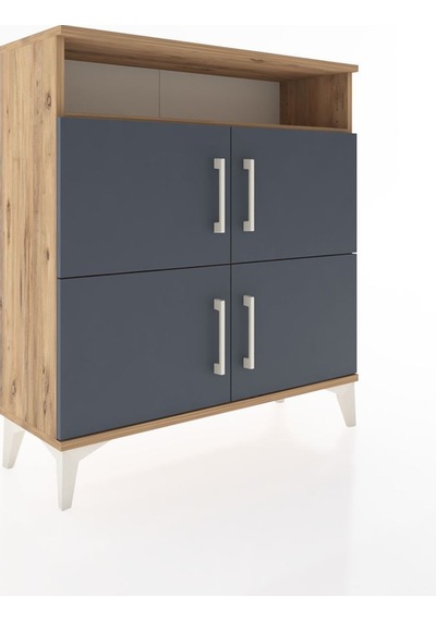Arges Şifonyer 4 Raflı 4 Kapaklı 88x30x96 Çam-antrasit Atlas Çam Arges Şifonyer 4 Raflı 4 Kapaklı 88x30x96 Çam-antrasit Atlas Çam