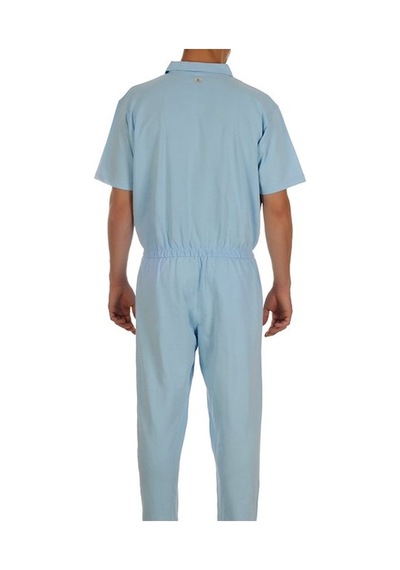 Caretex EH-39 Bacak Fermuarlı Alzheimer Erkek Hasta Tulumu S