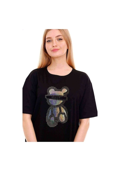 Kadın Oversize Taş Işlemeli Ayıcık Baskılı Tshirt (534304875) Kadın Oversize Taş Işlemeli Ayıcık Baskılı Tshirt (534304875)