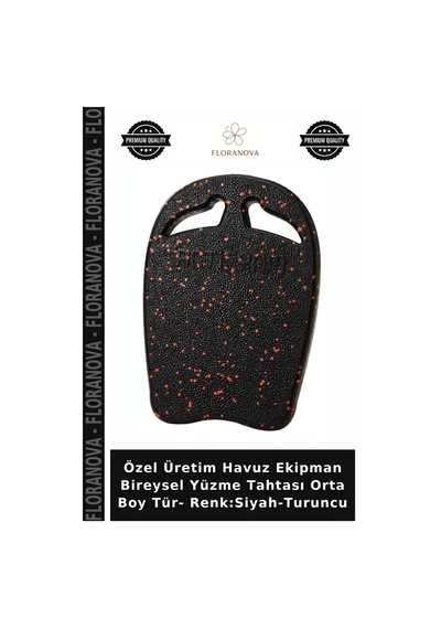 Özel Üretim Havuz Ekipman Bireysel Yüzme Tahtası Orta Boy Tür- Renk:siyah-turuncu Siyah - Turuncu