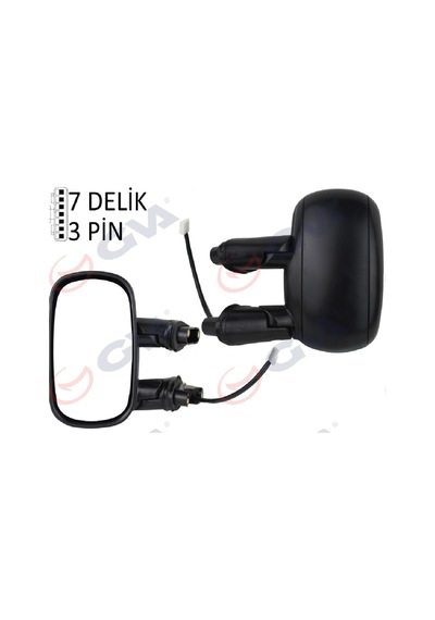 Fiat Doblo 00 10 İçin Dış Dikiz Aynası Sol Elektrikli Astarlı Konveks 735296234