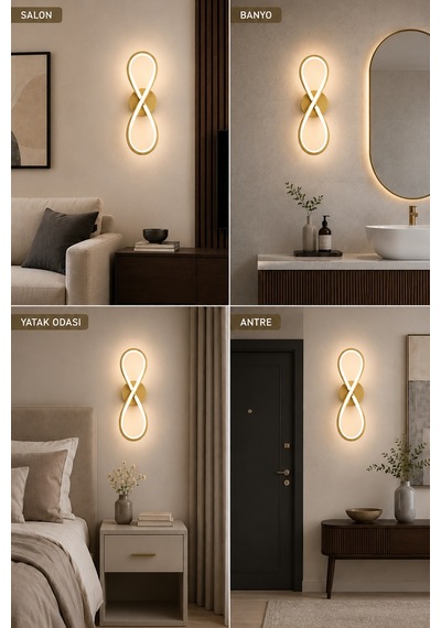 Setra Modern Led Duvar Apliği Günışığı Eskitme