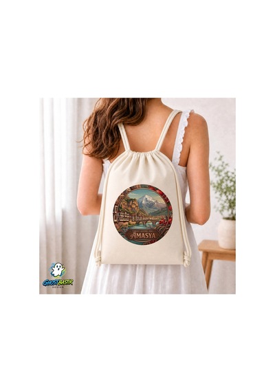 Ghostbastır Design Amasya Büzgülü Keten Çanta C015 Bej