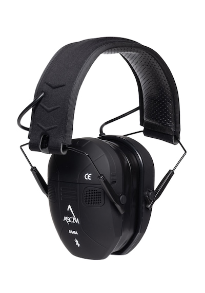 Ascim Bluetooth Elektronik Atış Kulaklığı - Nrr 23 Db Gürültü Önleyici Aktif Ses Amplifikasyonlu Poligon Ve Av Kulaklığı