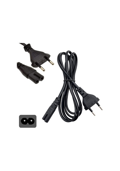 Ac 220v Power Güç Kablosu Notebook Radyo Tv Vb. İçin 2li Güç Kablosu