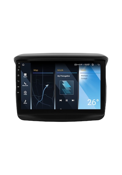 Mitsubishi L200 Android Multimedya Sistemi 2008-2014 Crv-4361xa 9"