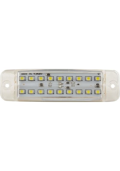Çift Sıra Parmak Lamba 18 Led'Li 100Mm 12V-24V Beyaz