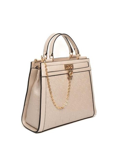 Silver Polo Sp1166 Kadın El Çantası Logolu Bej-s.bej