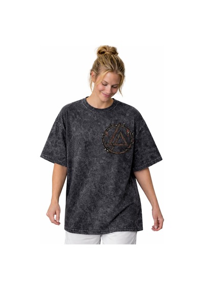 Sevbano Linkin Park Rock Metal Müzik Grubu Sırt Baskılı Unisex Oversize V Siyah