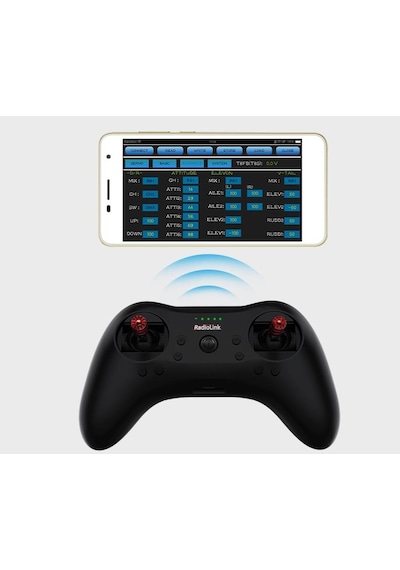Radiolink T8s Bt Bluetooth 2.4ghz 8 Kanal Radio Kontrol Uzaktan Kumanda +r8ef Alıcı Ppm,pwm,s-bus Destekli Dahili Batarya+uygulama Desteği