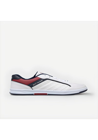 WİCKERS 1777 Beyaz_Bordo Erkek Sneaker Günlük Spor Ayakkabı Beyaz - Bordo