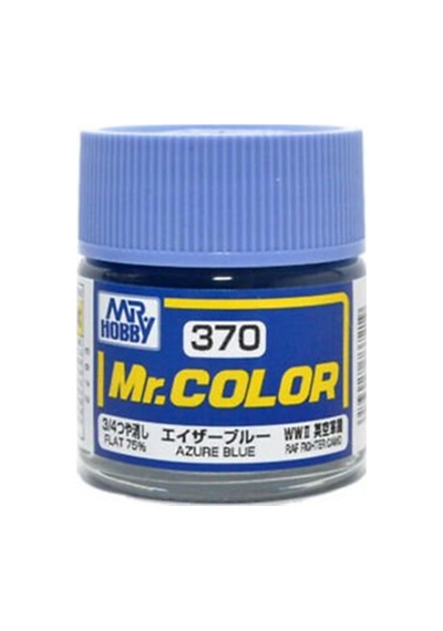 10 Ml. Azure Blue Mr.color Serisi Maket Boyası, Mr.hobby C370 Standart