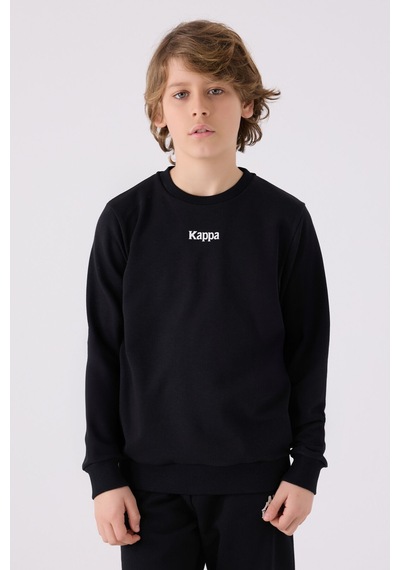 Kappa Erkek Çocuk Siyah Sweatshirt 5274-45414 Siyah