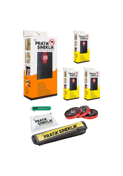 Tt Pratik Sineklik 1 Kapı - 3 Pencere 4' Lü Paket