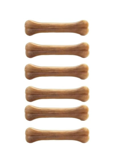 Nanbell 12cm Köpek Çiğneme Kemiği Naturel 6 Lı