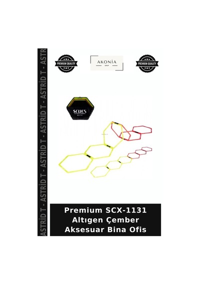 Premium Scx-1131 Altıgen Çember Aksesuar Bina Ofis Çok Renkli
