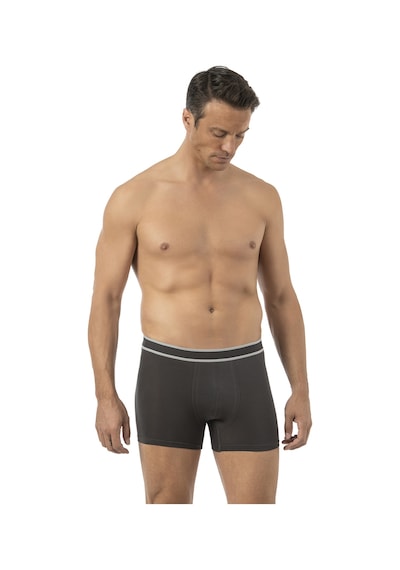 Özkan Underwear Özkan 11226 Erkek %95 Pamuklu Likralı Süprem Kumaş Esnek Rahat Boxer Şort Antrasit