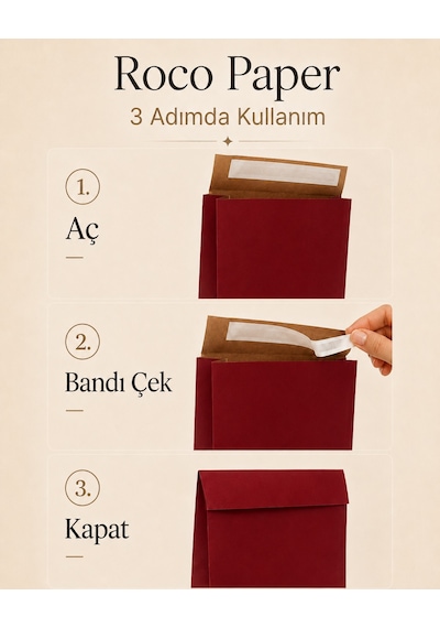 Yapışkan Bantlı Kraft Kese Kağıdı, Bordo, 25x8x30 Cm - 24'lü Paket, Hediye Ve Kargo Zarfı