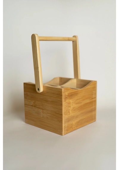 Root Bambu Kare 4 Bölmeli Organizer 5417 Natural