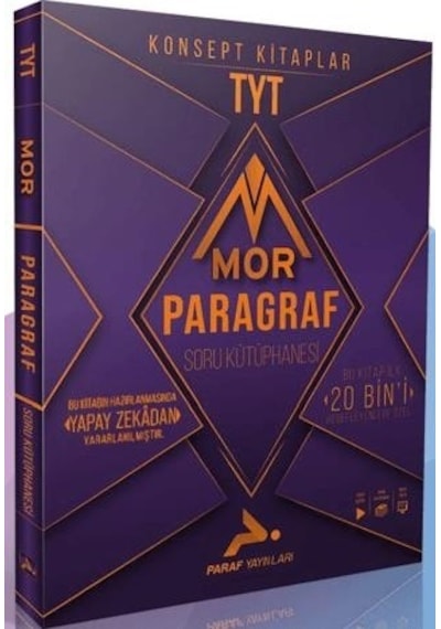 Paraf Tyt Mor Paragraf Soru Kütüphanesi Prf Yayınları