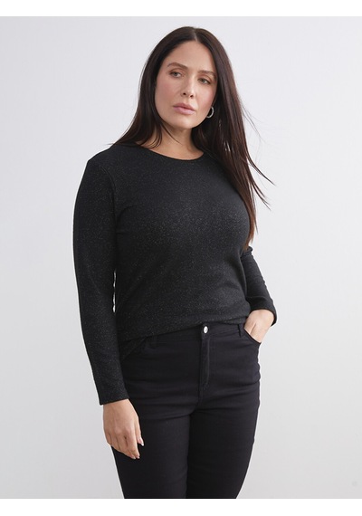 Lcw Everyday Siyah Bisiklet Yaka Kadın Body