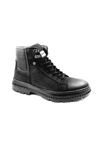 Pierre Cardin 382208 Siyah Kışlık Bağcıklı Fermuarlı Erkek Bot