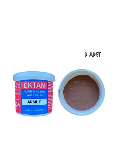 Ektan Masif Ve Ahşap Tamir Macunu Armut 220 Gr. - 3 Adet ARMUT