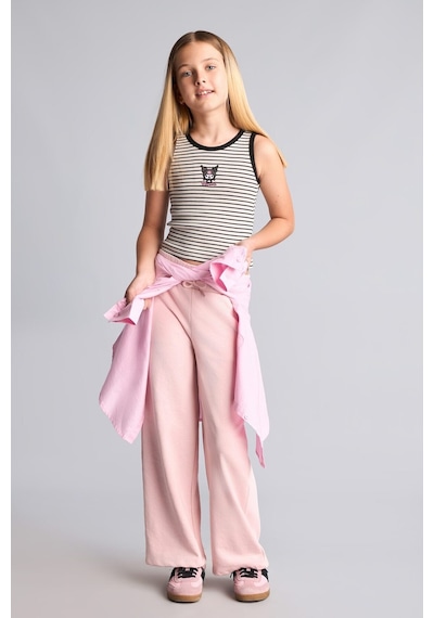 Defacto Beli Bağcıklı Wide Leg Eşofman Altı Kız Çocuk I2264a826aupn130 Pembe-pn130