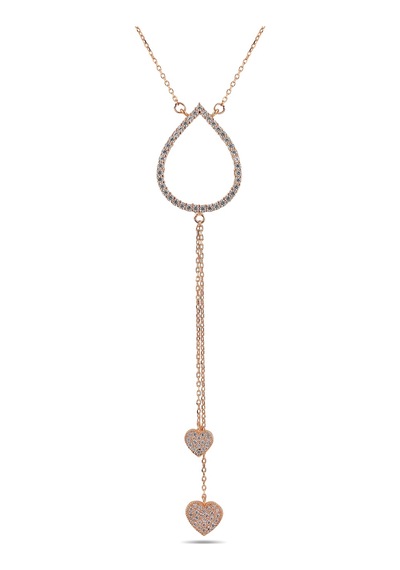 Kuyumcudukkani Zincirli"kalp Sallantılı"kolye-37219-r-w Rose Gold