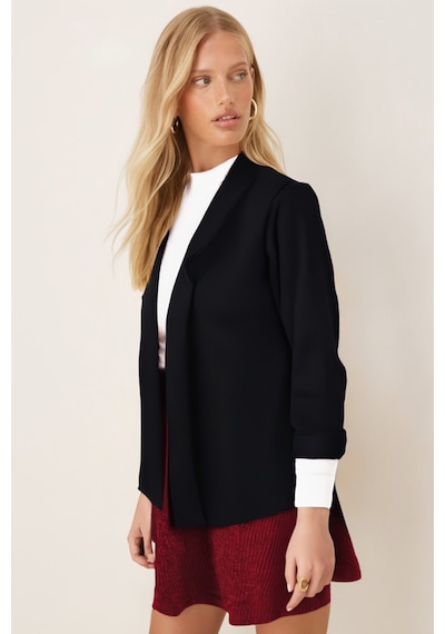 Armonika Kadın Siyah Duble Kol Ceket Arm-26k001054