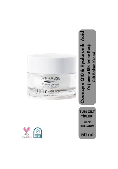 Byphasse Koenzim Q10 Hyaluronik Asit İçerikli Gece Kremi 50 ML