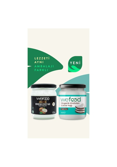 Wefood Organik Hindistan Cevizi Yağı 150 ml (Soğuk Sıkım)