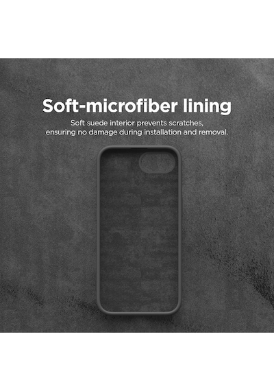 Apple iPhone 17e İle Uyumlu Telefon Kılıfı Kadife Iç Yüzey Soft Tasarım Lansman Kılıf Siyah